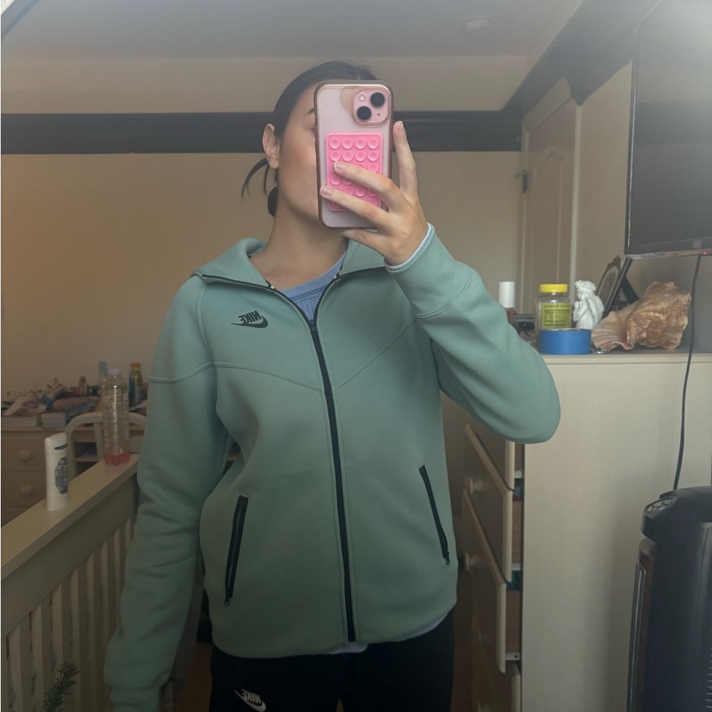 Blueish-Green Women’s Nike Tech Zip-Up